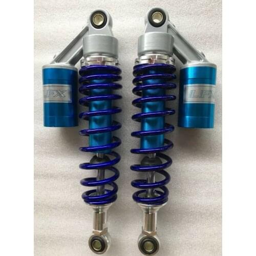 2pieces Universal 12.5 "320mm Motorcycle Rear Shock Absorber Suspension For Yamaha Motor Scooter ATV Quad Blue + Silver