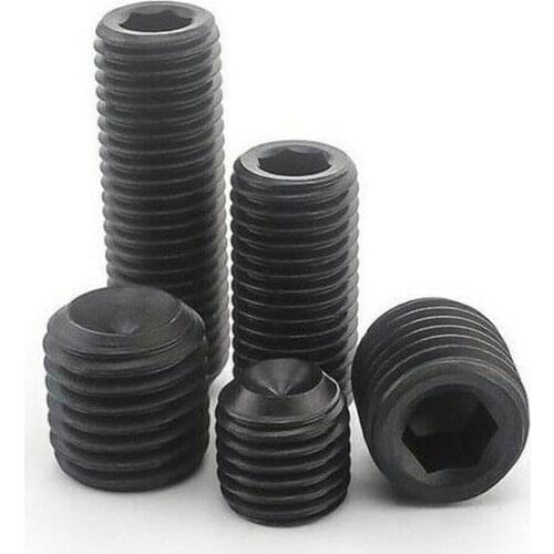 M1.6M2M2.5M3M4M5 Level 12.9 concave end set screw hexagon socket headless screws