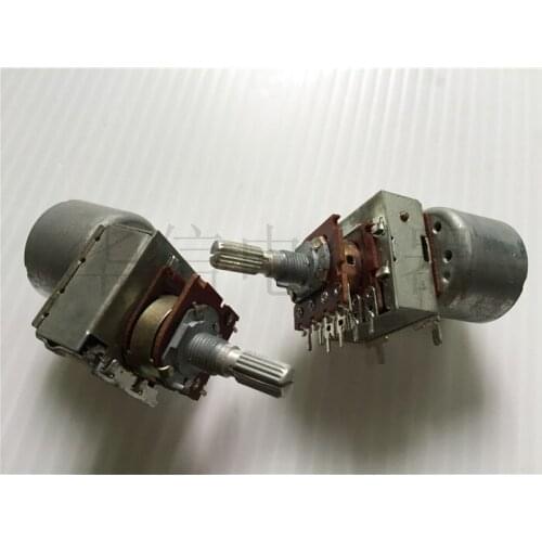 [YK] type 148 double with motor potentiometer B100K B100KX2 flower handle thread length 20MM switch