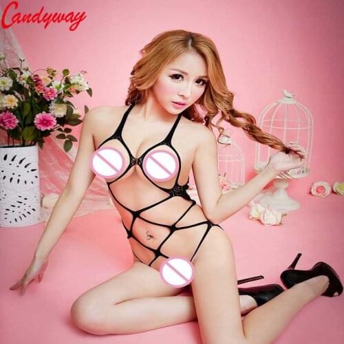 Women flyknit curve Mesh Big Hollow Out Fishnet sexy lingerie Open Crotch Hot sexy stockings sexy transparent erotic costumes