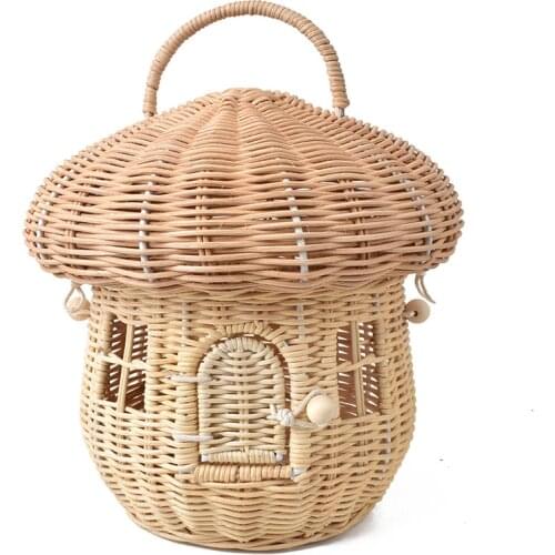 Hand-woven mushroom-shaped purses and handbags luxury designer bags for women 2021