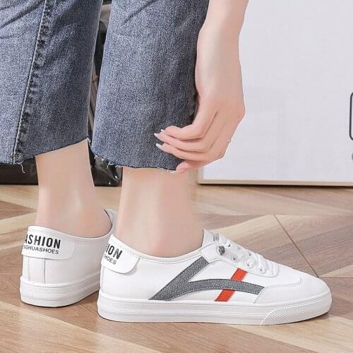 2021 Womens Shoes Spring and Summer New Fashion Womens Low-top Casual Womens Shoes Breathable Flat Shoes Womens Sneakers Hot