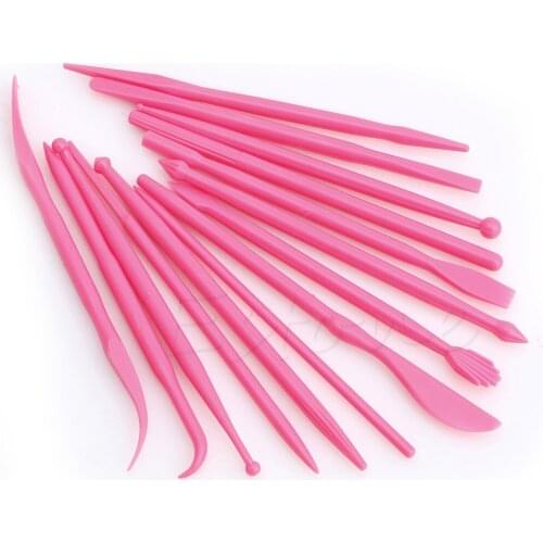 14Pcs Hot Cake Modelling Tools DIY Fondant Clay Cutter Carve Pen Mould Mold Tool