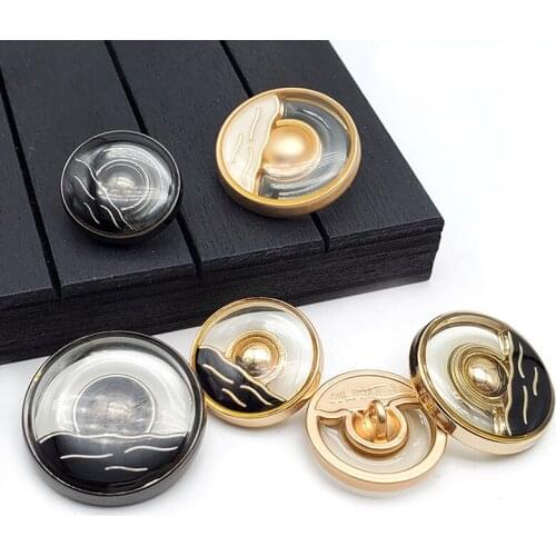 5pcs/lot Hand-sewn Metal Buttons for Womens Shirt Lining Pearl Sewing Button for Clothing Decorative Diy Accessories