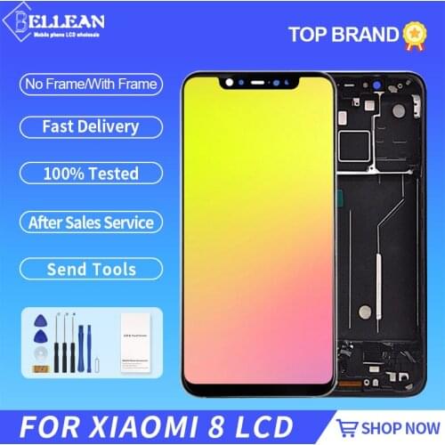 Catteny 6.21inch Display For Xiaomi Mi 8 LCD Digitizer Assembly With Touch Panel Screen Free Shipping