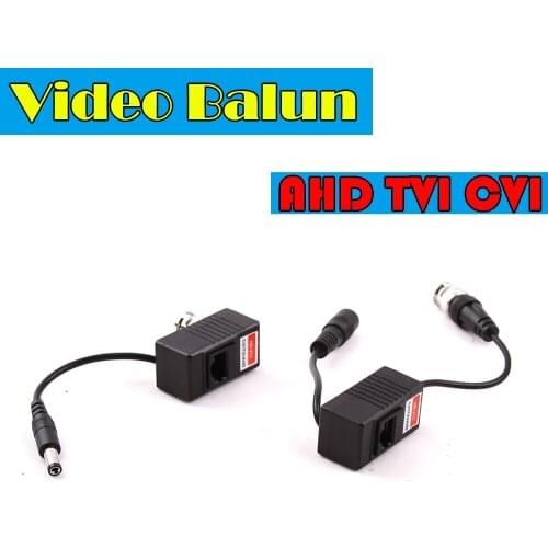 AHD/CVI/TVI CCTV Camera Accessories Video Balun Transceiver BNC UTP RJ45 Video Balun with Audio and Power over CAT5/5E/6 Cable