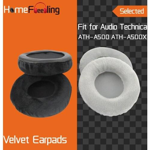 Homefeeling Earpads for Audio Technica ATH A500 A500X Headphones Earpad Cushions Covers Velvet Ear Pad Replacement