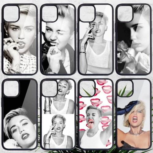 American singer Miley Cyrus Phone Case for iPhone 11 12 pro XS MAX 8 7 6 6S Plus X 5S SE 2020 XR Hard TPU PC cover funda shell