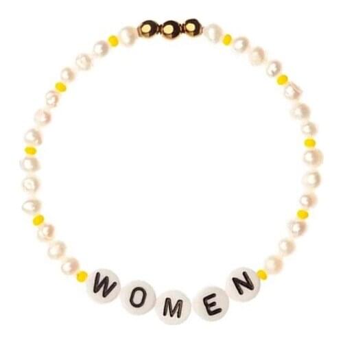 Natural Freshwater Pearl Beaded Bracelet Faceted Crystal Bead Mix And Match For Women Personality Fashion Name Bangle браслеты