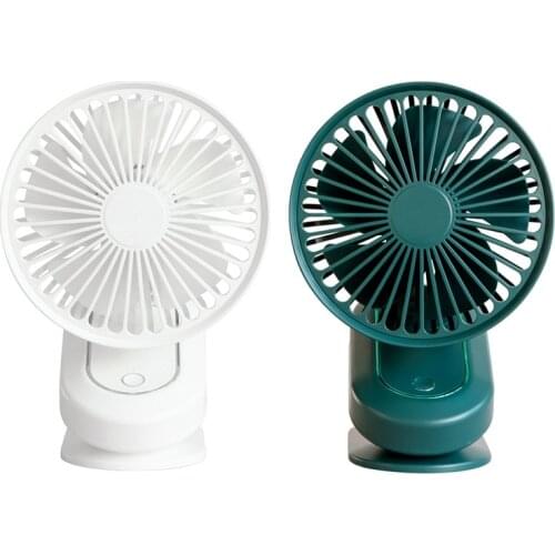 Clip-on Fan Stroller Fan Mini 2-in-1 Desk Clip Fan Portable for Outdoor Camper Indoor Gym Treadmill Office Desk