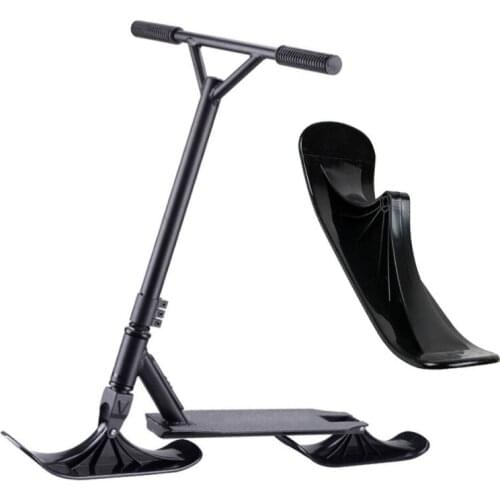 Ski Sleigh Childrens Dual-use Wheels Snow Scooter Ski Two-in-one Scooter Two Ski Board Multifunctional Parts Accessories