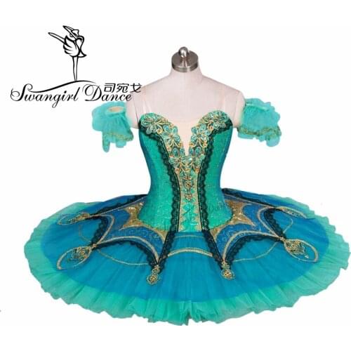 Adult green nutcracker Ballet Tutu Professional Classical Ballet Tutus for perfomance tutu ballet pancake costumes BT9029