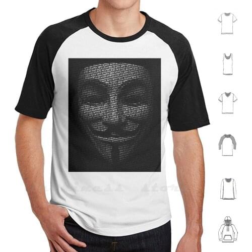 Anonymous T Shirt 100% Cotton DIY S-6xl Guy Fawkes Anonymous Forgive Forget Never Case Laptop Phone Tablet Mask