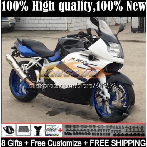 Body For BMW K 1200 S 1200S K1200S 05 06 07 08 09 10 47CL.78 K1200 S K-1200S 2005 2006 2007 2008 2009 2010 Fairing Factory white