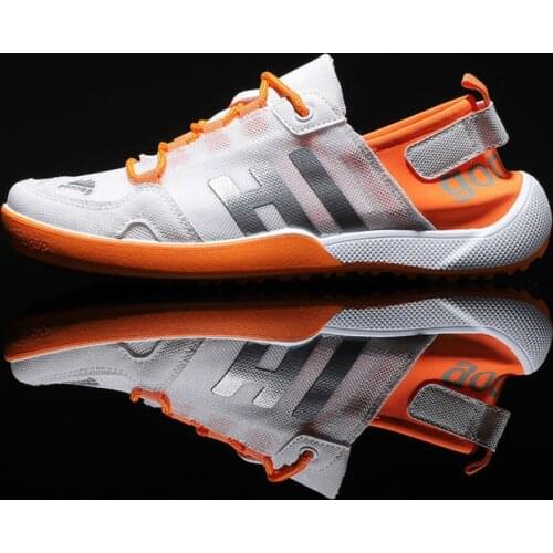 Qmaigie men shoes summerBreathable Hollow Casual Shoes Lightweight Mesh Mens Casual Sneakers brand designer Male Flat shoes