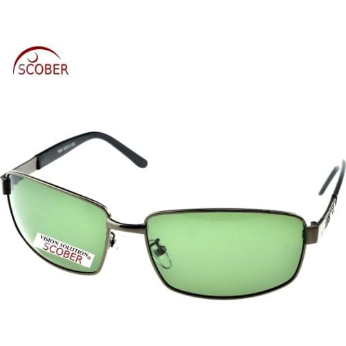 = Scober Large Full Rim Grey Google Mens Designers Polarized Sunglasses Custom Made Nearsighted Minus Prescription -1 To -6