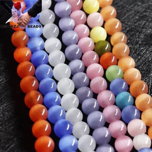OMH Z08 4/6/8/10/12mm Round Carnelian Onyx Loose Beads For DIY Jewelry Making Bracelets Necklace Natural Red Agate Stone Beads
