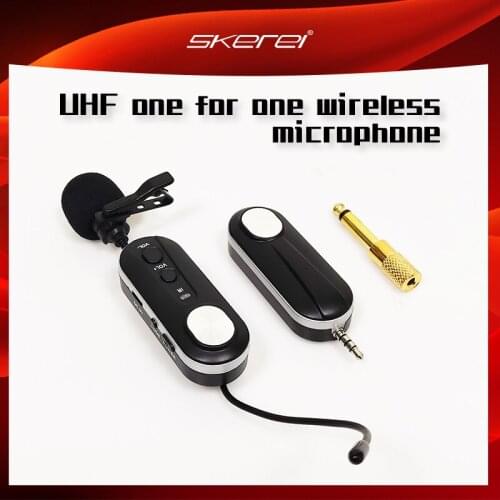 FGHGF UHF Lavalier Lapel Wireless Microphone Recording Vlog Youtube Live Interview for Iphone Ipad PC Android DSLR microphone