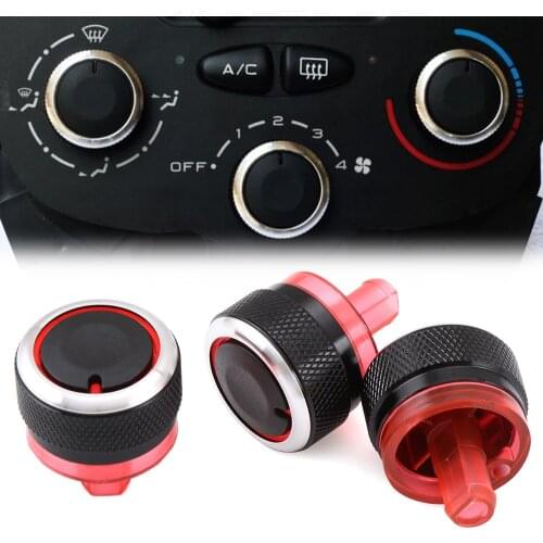 Newest Version Car AC panel knob for Peugeot 206 207 2005-2011 For Citroen C2 AC Heat control knobs switch Sticker accessories