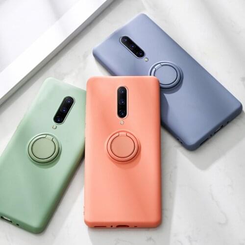 Ring Silicone Cover,Case For Oneplus 7 Pro OnePlus7 7Pro 8 T 8T 9 Nord Shockproof Slim Stand Holder On The One plus 7 Pro Case