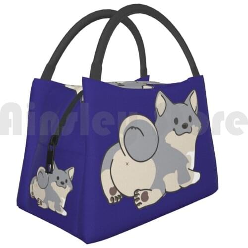 Cooler Lunch Bag Picnic Bag Swedish Vallhund Bum-Gray Tail 2951 Swedish Vallhund Dog Sv Swedish Cattledog