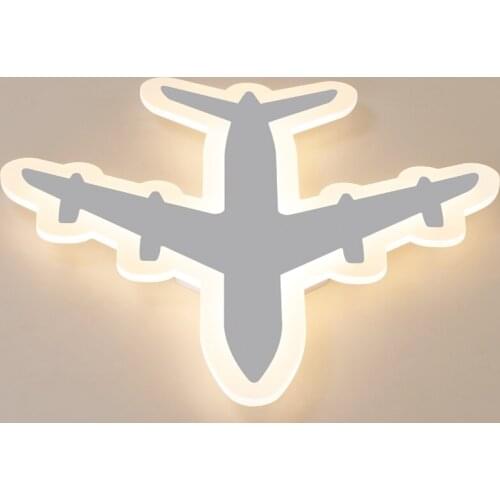 DIY Acrylic Airplane LED Ceiling Light Modern Kids Bedroom Ceiling lamp decorative home indoor lighting