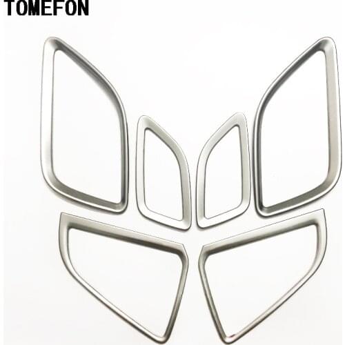 TOMEFON For Hyundai Solaris 2 interior Air Cnditioning Outlet Cover Car-Styling Decoration Interior Mouldings Trim 2017