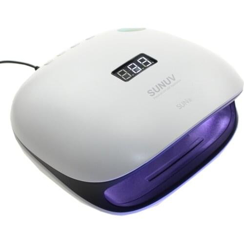 Sun4 UV LED Lamp 48W Nail Dryer With Sensor Nail Lamp for Gel Nails Polish Memory Timer LCD Display and Double-Speed Curing