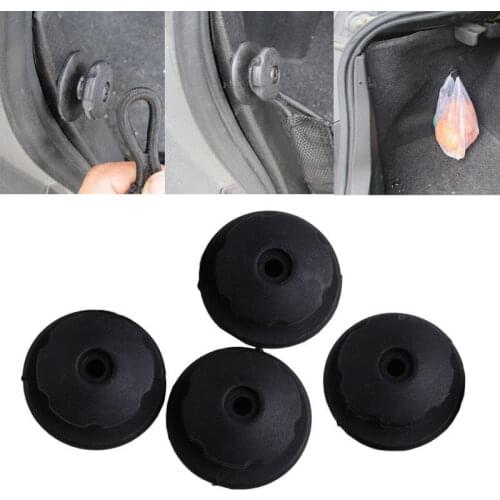 Universal 4Pcs Mounting Point Car Auto Rear Cargo Trunk Organizer Luggage Net Hardware Hook Hanger Purse Bag Organizer Holder