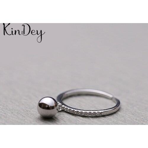 New Hot Gothic Crystal Ball Beads Rings For Women Wedding Rings Ladies Accessories Fashion Charm Jewelry Wholesale 2021