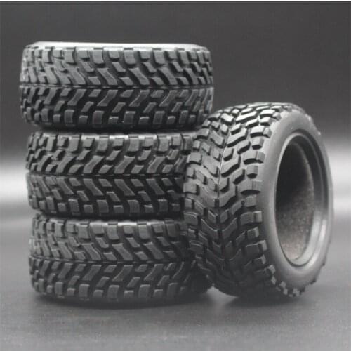 4pcs RC model car High Grip Rubber Tires fit 1/10 On Road or 1/16 Off road 75mm