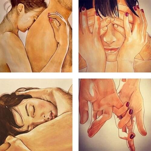 Love 5D DIY Diamond Painting Cross Stitch Lover Hand Mosaic Embroidery Art Portrait Couple Living Room Decor Craft Gift