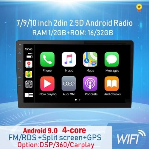 Android 9.0 2 Din Car radio Multimedia Video Player Universal auto Stereo GPS MAP For Volkswagen Nissan Hyundai Kia toyota CR-V