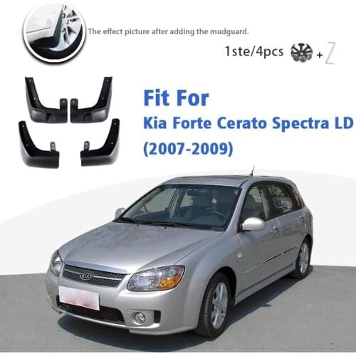Mudflaps For Kia Forte Cerato Spectra LD 2007-2009 Front Rear 4pcs Mud Flap Guards Splash Mudguards car Accessories styline