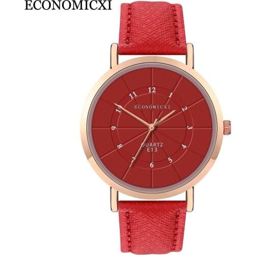 2021 Genuine Watch Mens Quartz Watch New Couple Watch Mens Watch Leather Womens Watch Korean Version Bulk Items Wholesale