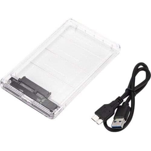 Mobile Hard Disk Box, Sata to USB 3.0 Mobile Hard Drive Enclosure Compatible with 2.5-Inch Sata-I/Sata-Ii Hdd or Ssd