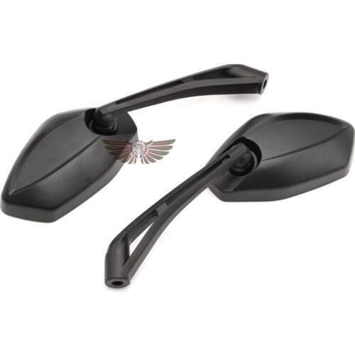 Black Universal Motorcycle Rear View Side Rearview Mirrors 8mm 10mm For Yamaha FZ1 FAZER FZ6 FZ6R FZ8 XJ6 MT-07 MT-09 FZ9 FZ-09