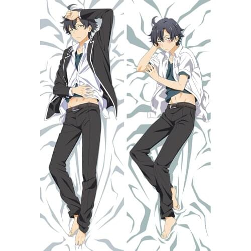 Cosplay Hikigaya Hachiman Dakimakura Pillowcase 3D Double-sided My Teen Romantic Comedy SNAFU Pillow Case For Bedroom