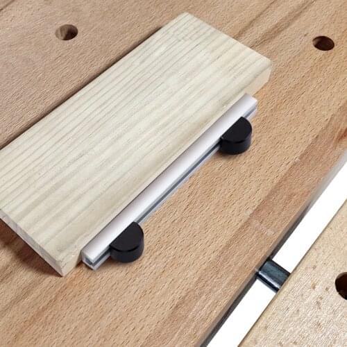 Woodworking Baffle With Adjustable Block Locating Plate Fixed Planing Stops Positioning Fixing Clamp Workbench Auxiliary Tools