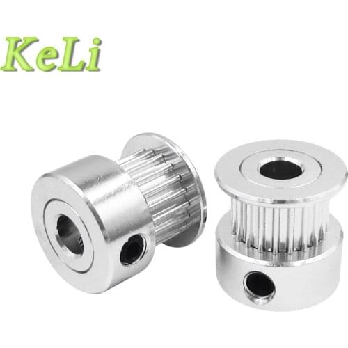 3D Printer Parts Accessory GT2 20teeth 20 Teeth Bore 5mm/8mm Timing Alumium Pulley Fit for GT2-6mm Open Timing Belt