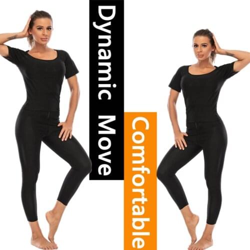 Women Body Shaper Weight Loss Shirt Waist Trainer Corset Silver Ion Slimming Tops Workout Sweat Fitness Shapewear Sauna Shaper