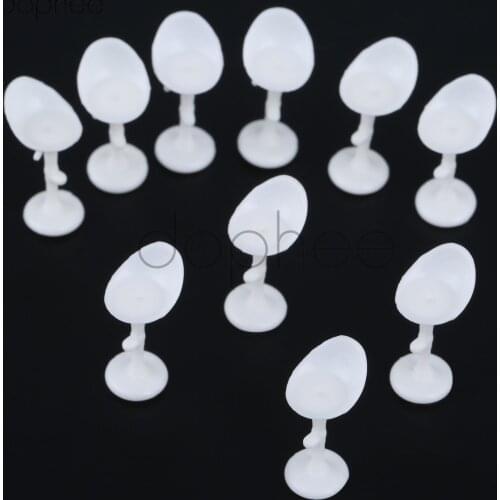 Dophee 10pcs 1:50 Bar chair model Assemble chair architecture furniture models for train layout