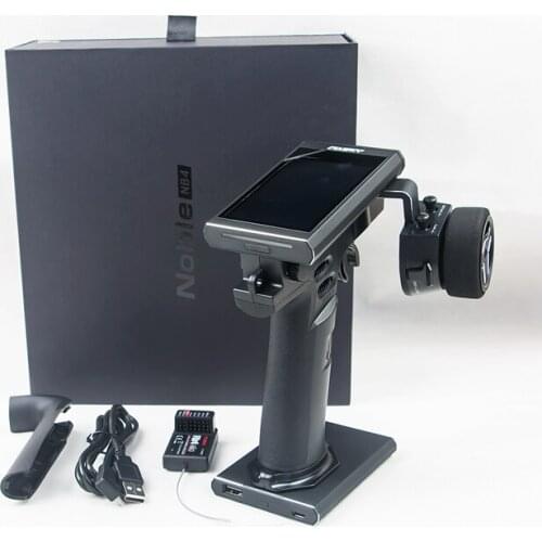 Flysky FS-NB4 RC Car RC Boat 2.4G 4CH Noble Radio Transmitter w/ FGR4 Receiver HVGA 3.5 inch TFT Color for RC Car/Boat