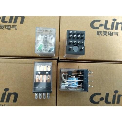 HHC68BL-4Z Brand new original authentic C-Lin HHC68B-4Z YZR4PD JZX-22F(D)/4Z HH54P MY4 Relay DC12V