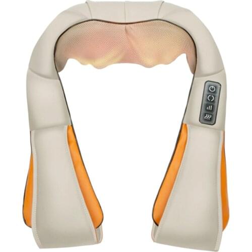 Portable Shiatsu Neck Shoulder Massager Electric Back Massage Heating Massage Instrument Home Use Kneading Massager Shawl