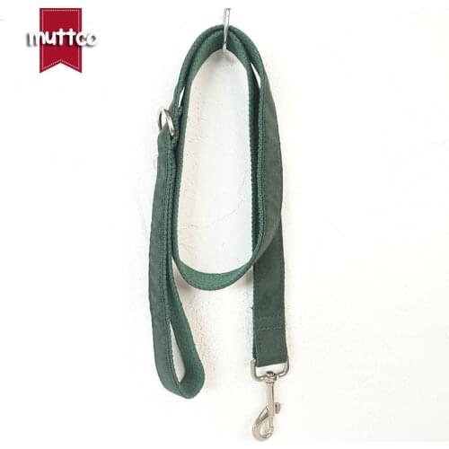 MUTTCO retailing self-designed high quality environmental leash for dog THE GREEN DAY dog collars and leashes 5 sizes UDL019