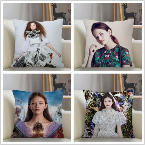 Musife Mackenzie Foy Pillowcase Custom Square Pillow Cover Case Zipper Pillowcase 35*35,40*40,45*45cm Drop Shipping