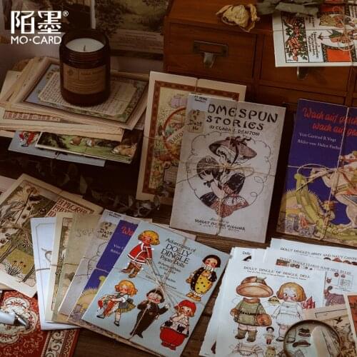 20set Memo Pad Sticky Notes Antique picture book Junk Journal Paper diary Scrapbooking Stickers Office School stationery Notepad