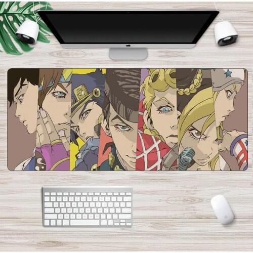 SIANCS Anime Jojo Bizarre Adventure Gaming MousePad Laptop PC Computer Large Mouse Pad Locking Edge Rubber Unique Desk Mat