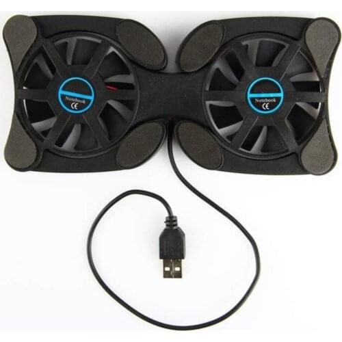 Foldable USB Laptop Cooling Pads With Double Fans Mini Octopus Notebook Cooler Cooling Pad For 7-15 Inch Notebook Laptop